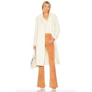 FRAME Le High Flare Leg Corduroy Pants Jeans Latte Tan Brown Womens 24